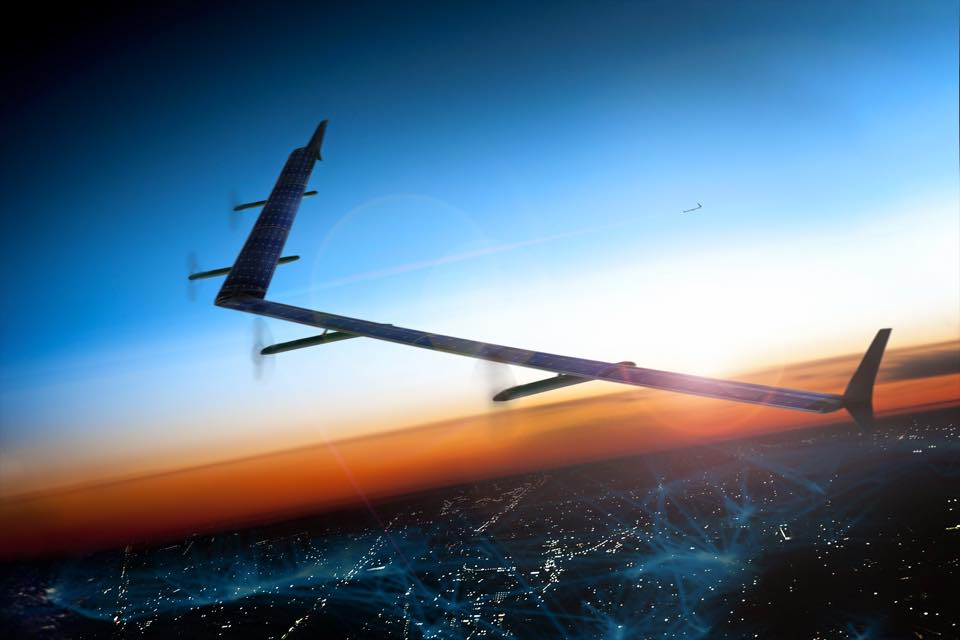 Facebook Reveals Its First Full-Size Internet Drone