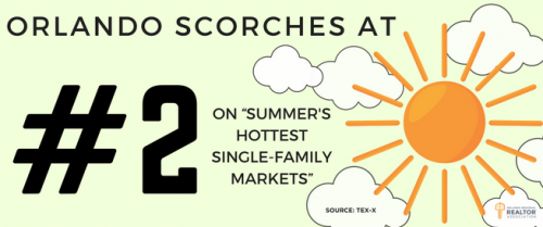 Orlando scorches at #2 on “Summer’s Hottest Single-family Markets”