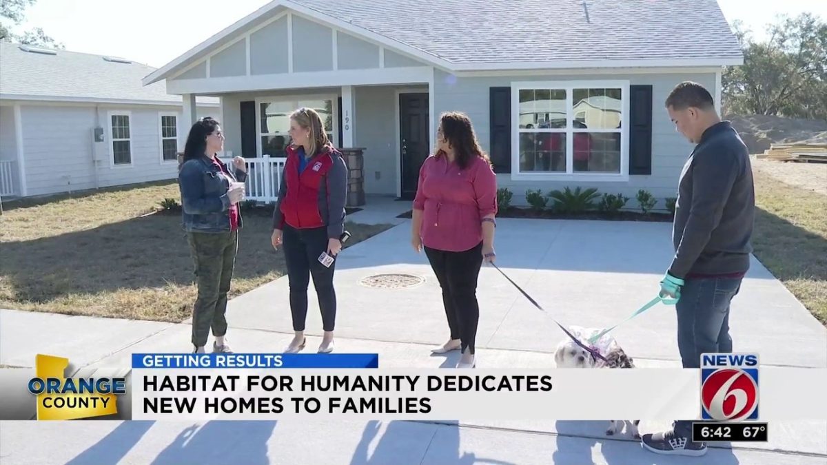Habitat for Humanity dedicates four new homes to families